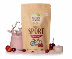 nápoj NaturalProtein protein SPORT 350g červené ovoce