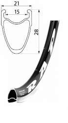 ráfek REMERX RAPID 622x15 32děr černý