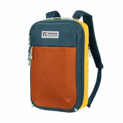 batoh cestovní Progress TRAVEL BAG terakota/tm.modrá/žlutá