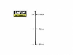 drát nerez Sapim Race 2-1,8-2 x 280mm přímý černý