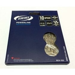 řetěz BBB BCH-102 PowerLine 10-rychlostní stříbrný