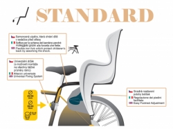 sedačka BELLELLI TIGER zadní černo-oranžová