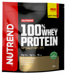 nápoj Nutrend 100% WHEY PROTEIN 800g banán+jahoda