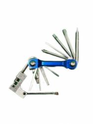 klíče multi HAVEN - zavírací modrá s nýtovačem