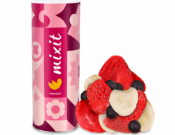 křupavé ovoce Mixit velké - jahoda, banán, borůvka 160g
