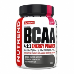 nápoj Nutrend BCAA 4:1:1 Energy Powder 500g malina