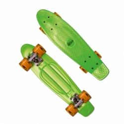 skateboard muuwmi NoRules ABEC 5 FUN zeleno/oranžový