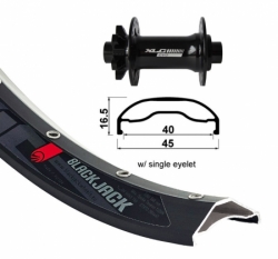 kolo zapletené 27,5“ XLC Rodi Ready 584-40 přední 32 děr Niro