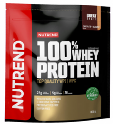 nápoj Nutrend 100% WHEY PROTEIN 800g čokoláda+lískový ořech