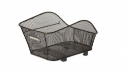 koš BASIL Icon L zadní drátěný černý + držák