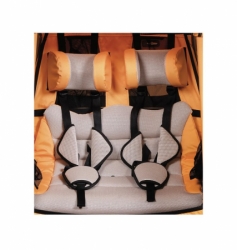 sedačka s pásy XLC pro DUO S BS-X125 měsíčková/antracitová