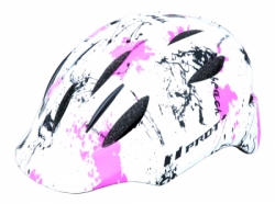 Přilba PRO-T Plus Avila In mold dětská bílo-růžová matná