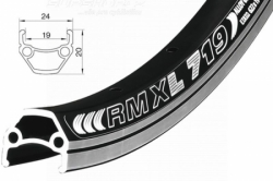 ráfek REMERX DRAGON 719 V-brake 406x19 32děr černý nýt