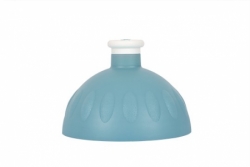 víčko na lahev R&B šedomodré/bílá