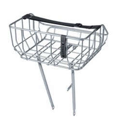 nosič BASIL Portland Basket na řídítka chrom
