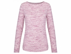 triko dlouhé dámské LOAP BENEDA růžové žíhané
