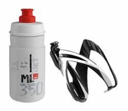 Láhev dětská 0,35l + košík ELITE Kit Ceo Jet dětský červená