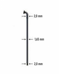 drát nerez Sapim D-light 2-1,65-2 x 292mm černý