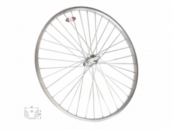 kolo zapletené 28" 622-19 zadní RU 36 děr stříbrné Union/CnSpoke pro 7-k
