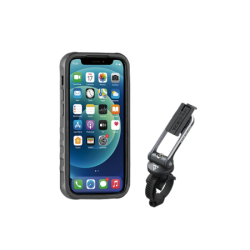 obal na mobil TOPEAK RIDECASE pro iPhone 12 Mini černá/šedá