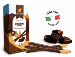 sušenky Mixit Italian Bakery Grissini Ricoperti Cioccolato Fondente 150g