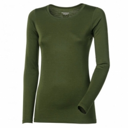 triko dlouhé dámské Progress ORIGINAL merino khaki melír