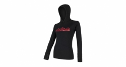 mikina dámská SENSOR MERINO UPPER MOUNTAINS černá