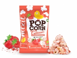 velký BIO popcorn - jahoda Mixit 75g