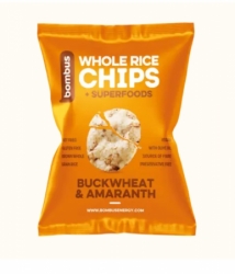 chipsy rýžové Bombus 60g pohanka+amarant celozrnné