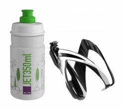 Láhev dětská 0,35l + košík ELITE Kit Ceo Jet dětský zelená