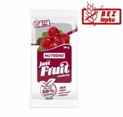 tyčinka Nutrend JUST FRUIT brusinka 30g exp. 11/25
