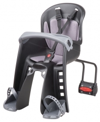 Dětská sedačka POLISPORT Bilby Junior přední (zadní uchycení) černo-tmavě šedá