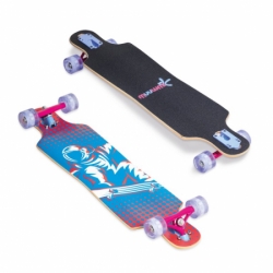 longboard muuwmi Compact ABEC 7 SPACE se svítícími kolečky