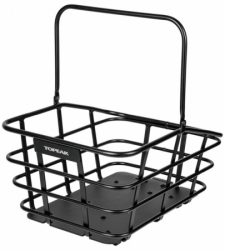 koš TOPEAK drátěný na nosič URBAN BASKET DX 22L aluminium černý