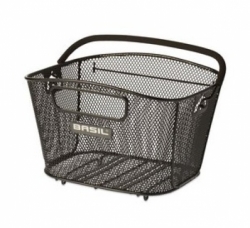 koš BASIL Bold S nosičový drátěný černý