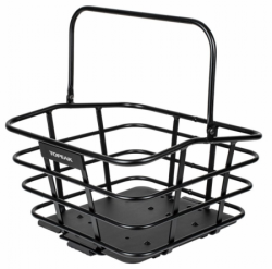 koš TOPEAK drátěný na nosič URBAN BASKET DX 18L aluminium černý