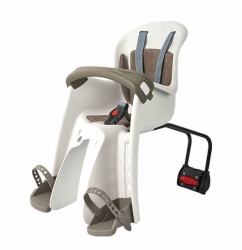 Dětská sedačka POLISPORT Bilby Junior přední (zadní uchycení) krémovo-hnědá