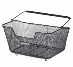 koš BASIL Base M nosičový drátěný černý