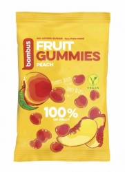 bonbony Bombus 100% ovocné 35g broskev