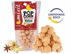 popcorn vánoční - bílá čokoláda a perníkové koření Mixit 60g
