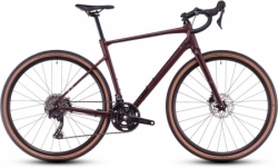Gravel kolo CUBE NUROAD RACE rubyred 'n' gloss 2025