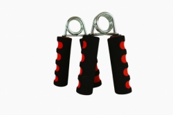 posilovač prstů pěnový Acra s pružinou černo/červený