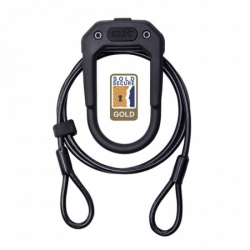 zámek Hiplok DX Plus černý + 2m kabel