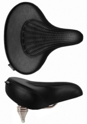 sedlo pružiny DDK retro design extra široké černé