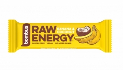 tyčinka Bombus Raw Energy 50g banán+kokos