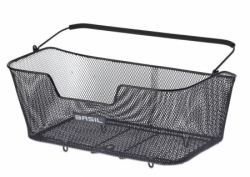 koš BASIL Base XL nosičový drátěný černý