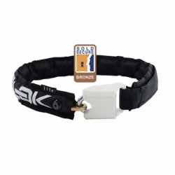 zámek Hiplok Lite řetězový černo bílý