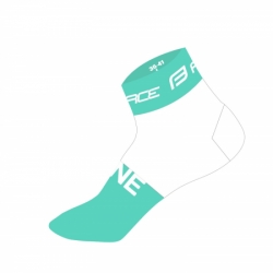 ponožky FORCE ONE, zeleno-bílé L-XL/42-47