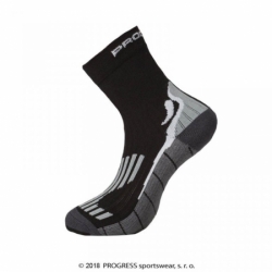 ponožky Progress RUNNING HIGH SOX černé