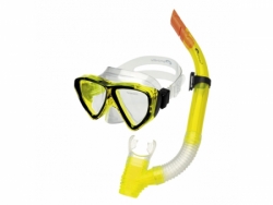 Brýle+šnorchl Spokey QUARIUS žlutá